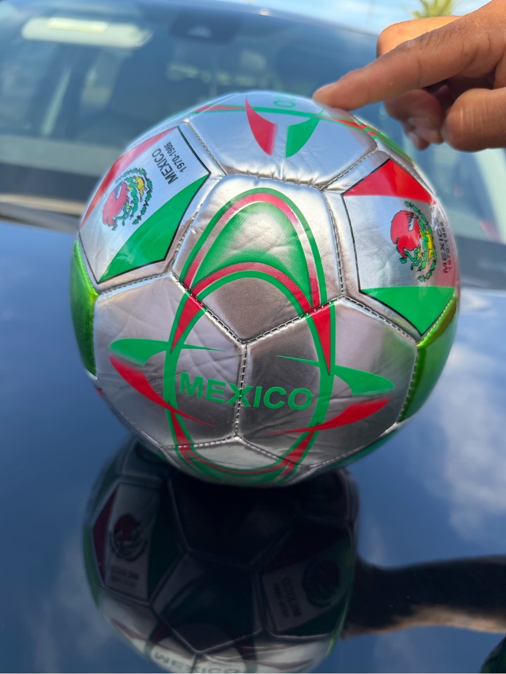 Mexico Silver Green Red Soccer Ball